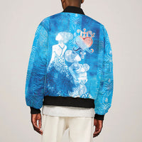 Afro Erzulie Dantor Veve Bomber Jacket Mother Goddess