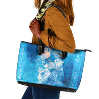 Afro Erzulie Dantor Veve Leather Tote Bag Mother Goddess