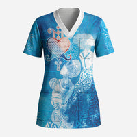 Afro Erzulie Dantor Veve Scrub Top Mother Goddess