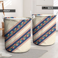 Zimbabwe Heritage Laundry Basket Screen Print Animals Motif