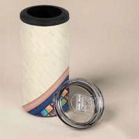 Zimbabwe Heritage 4 in 1 Can Cooler Tumbler Screen Print Animals Motif