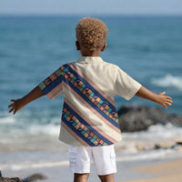 Zimbabwe Heritage Kid Hawaiian Shirt Screen Print Animals Motif