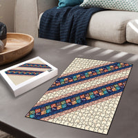 Zimbabwe Heritage Puzzle Screen Print Animals Motif