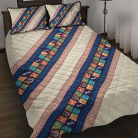 Zimbabwe Heritage Quilt Bed Set Screen Print Animals Motif