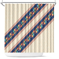 Zimbabwe Heritage Shower Curtain Screen Print Animals Motif