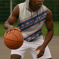 Zimbabwe Heritage Sleeveless Hoodie Screen Print Animals Motif