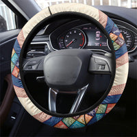 Zimbabwe Heritage Steering Wheel Cover Screen Print Animals Motif