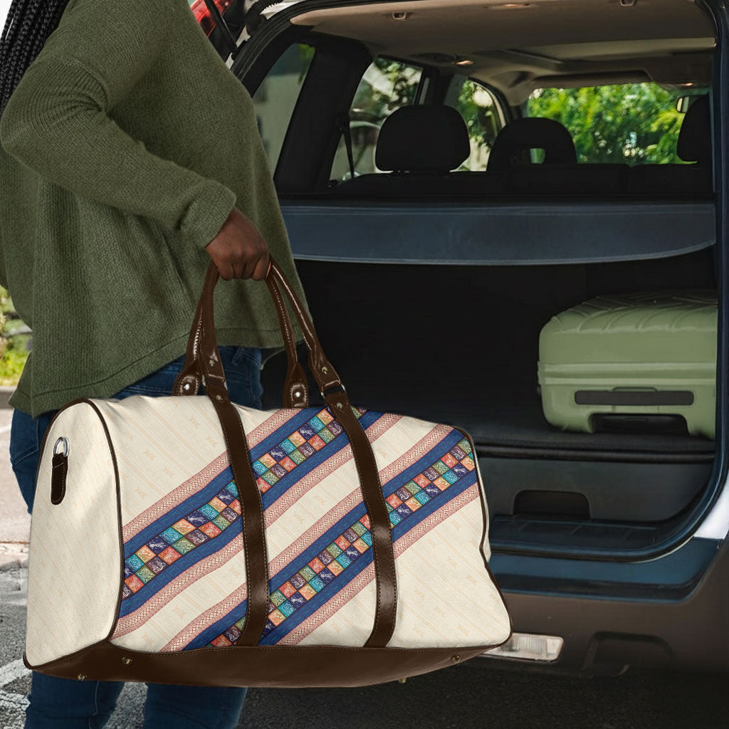 Zimbabwe Heritage Travel Bag Screen Print Animals Motif