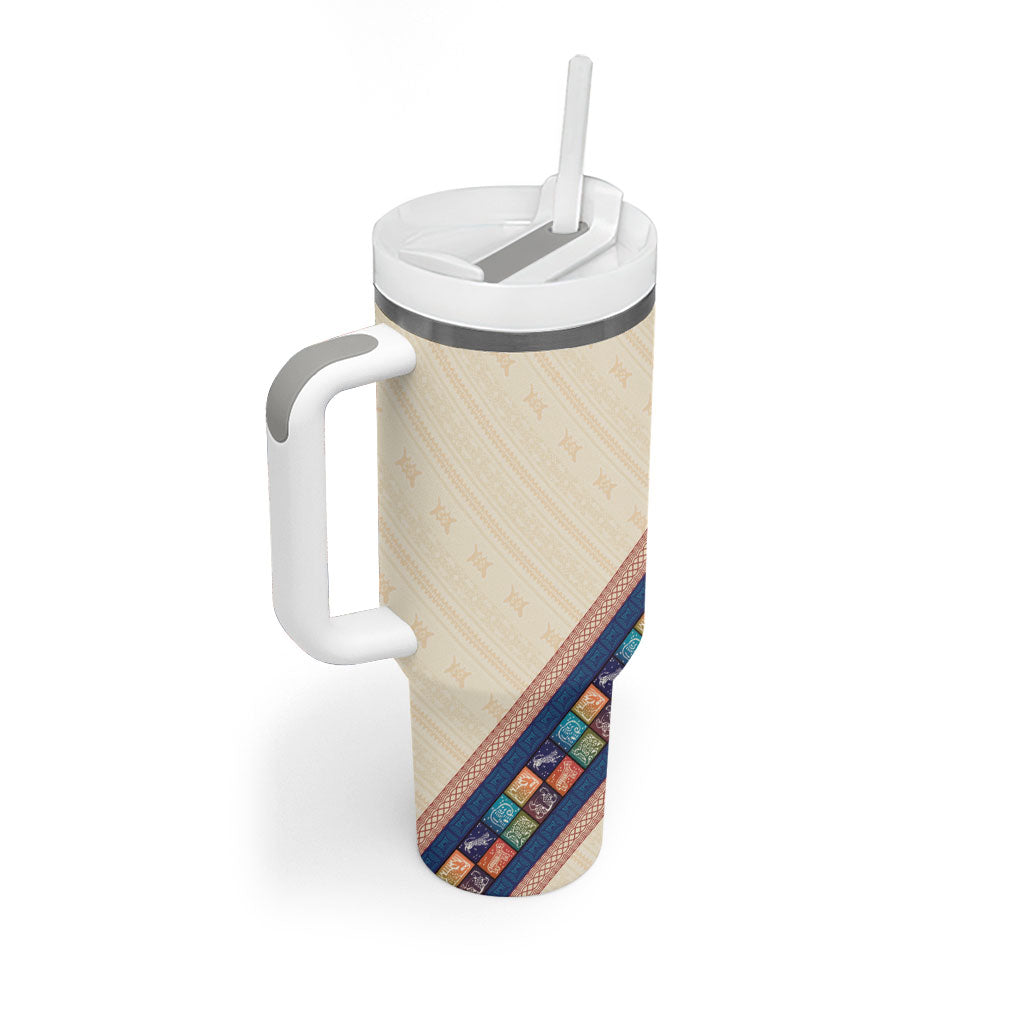 Zimbabwe Heritage Tumbler With Handle Screen Print Animals Motif