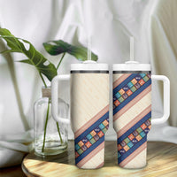 Zimbabwe Heritage Tumbler With Handle Screen Print Animals Motif