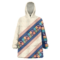 Zimbabwe Heritage Wearable Blanket Hoodie Screen Print Animals Motif