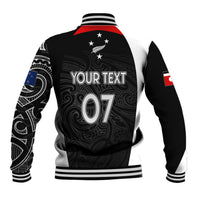 Personalised New Zealand Rugby Baseball Jacket Aotearoa World Cup 2023 Champions LT7 - Wonder Print Shop