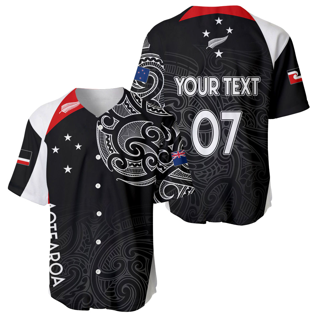 Personalised New Zealand Rugby Baseball Jersey Aotearoa World Cup 2023 Champions LT7 - Wonder Print Shop