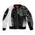 Personalised New Zealand Rugby Sleeve Zip Bomber Jacket Aotearoa World Cup 2023 Champions - Wonder Print Shop