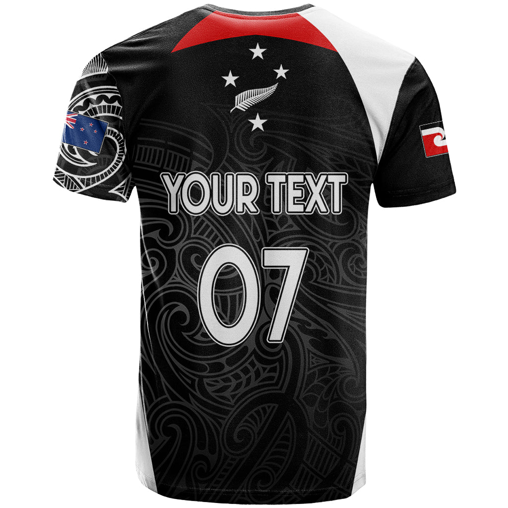 Personalised New Zealand Rugby T Shirt Aotearoa World Cup 2023 Champions - Wonder Print Shop