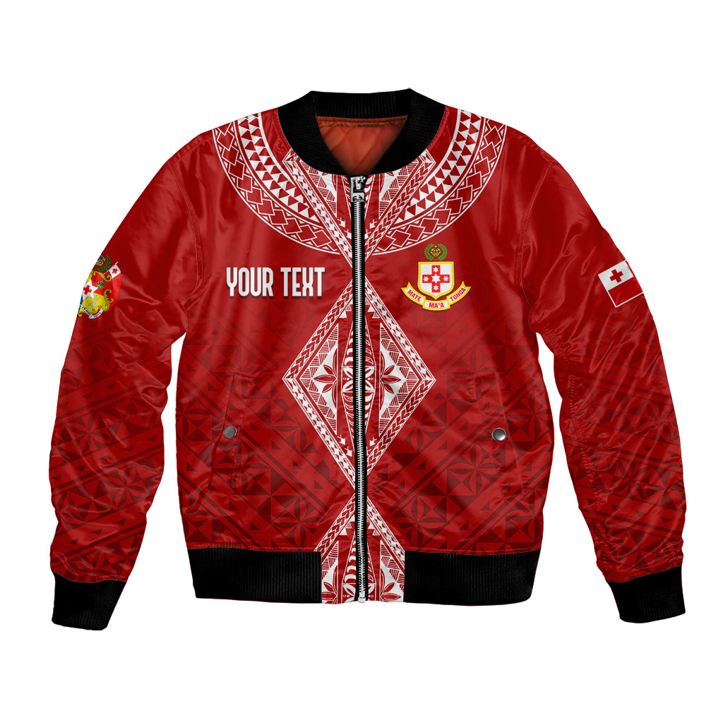 Personalised Kolisi Tonga Atele Bomber Jacket Tongan Kupesi - Special LT7 - Wonder Print Shop
