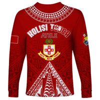 Personalised Kolisi Tonga Atele Long Sleeve Shirt Tongan Kupesi - Special - Wonder Print Shop