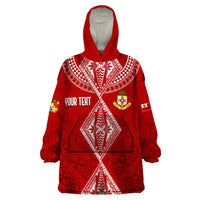 Personalised Kolisi Tonga Atele Wearable Blanket Hoodie Tongan Kupesi - Special - Wonder Print Shop