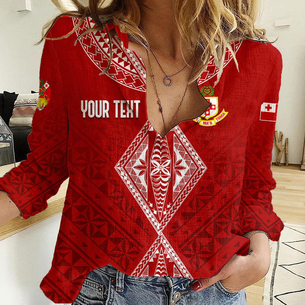 Personalised Kolisi Tonga Atele Women Casual Shirt Tongan Kupesi - Special - Wonder Print Shop