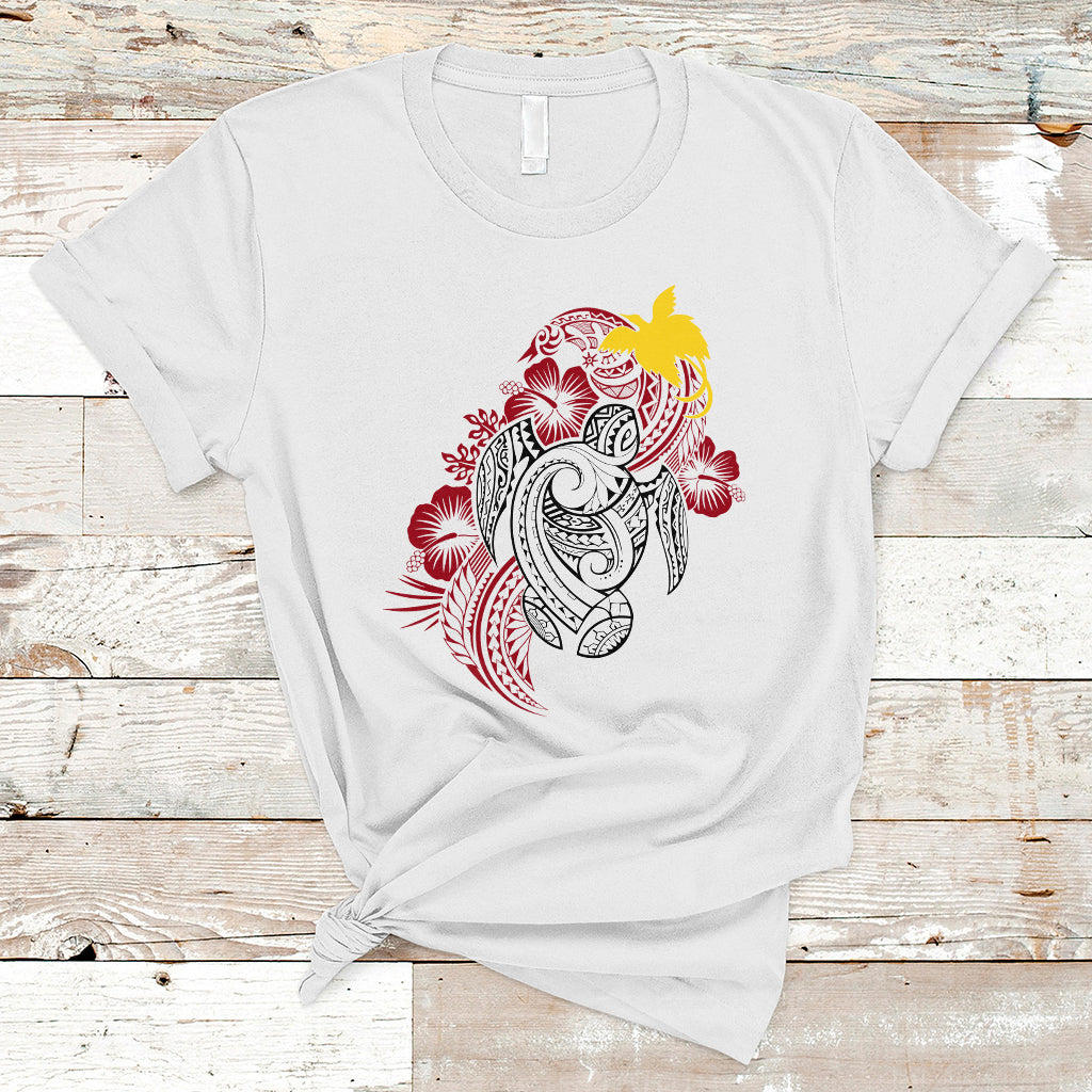 Papua New Guinea T Shirt Tribal Turtle - Wonder Print Shop