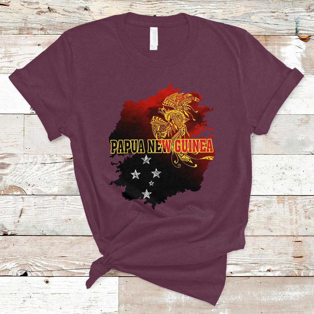 Papua New Guinea T Shirt Bird-of-Paradise PNG Flag - Wonder Print Shop