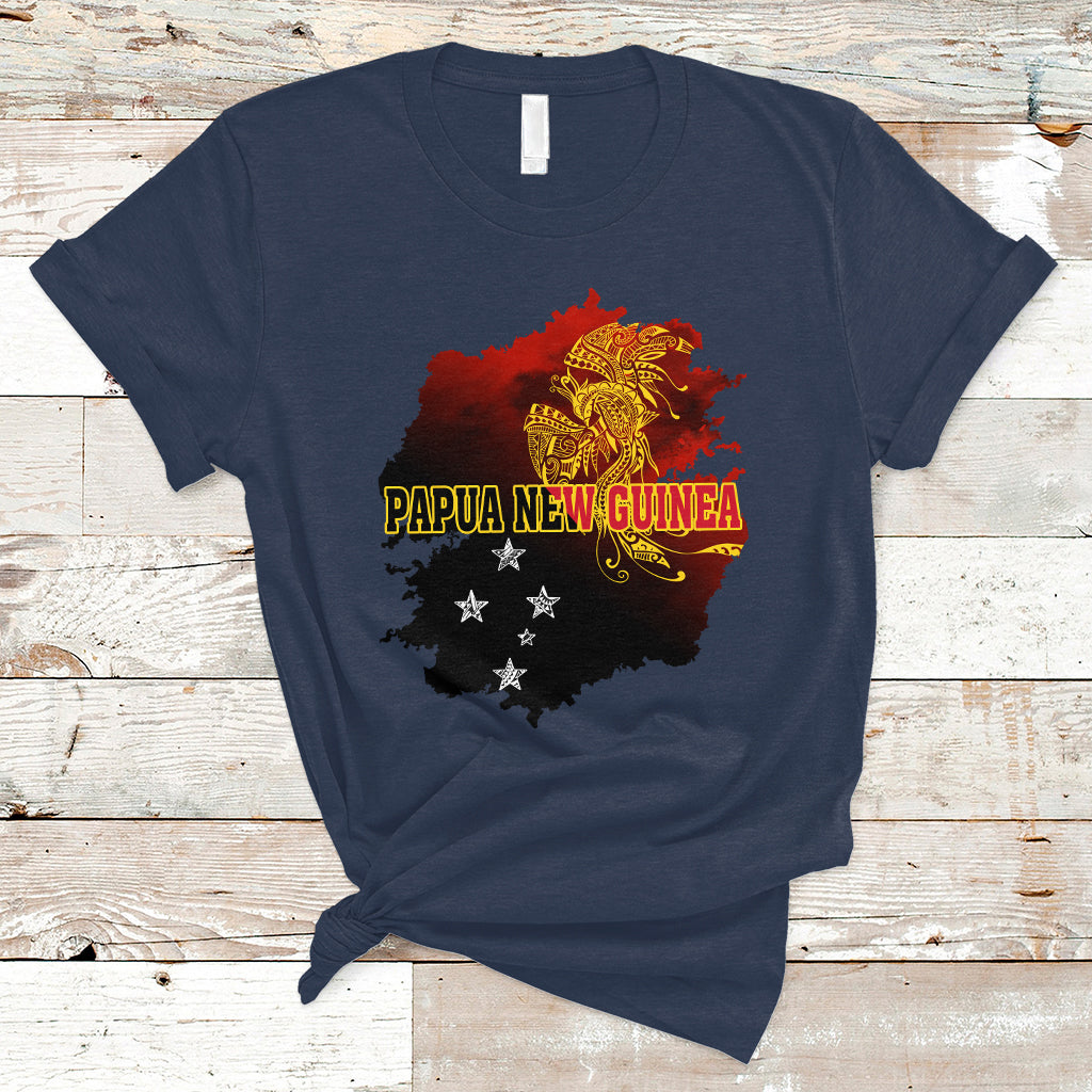 Papua New Guinea T Shirt Bird-of-Paradise PNG Flag - Wonder Print Shop