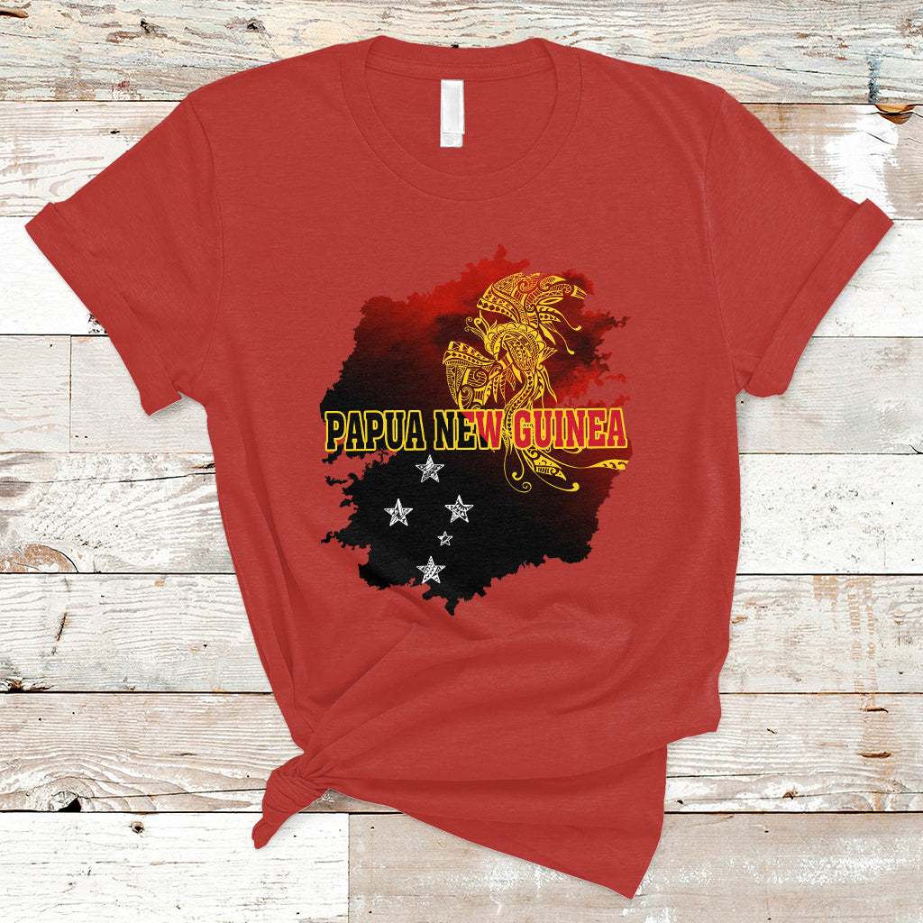 Papua New Guinea T Shirt Bird-of-Paradise PNG Flag - Wonder Print Shop