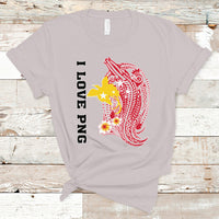 Papua New Guinea T Shirt Tribal Crocodile - I Love PNG - Wonder Print Shop