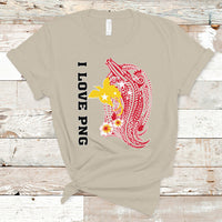 Papua New Guinea T Shirt Tribal Crocodile - I Love PNG - Wonder Print Shop