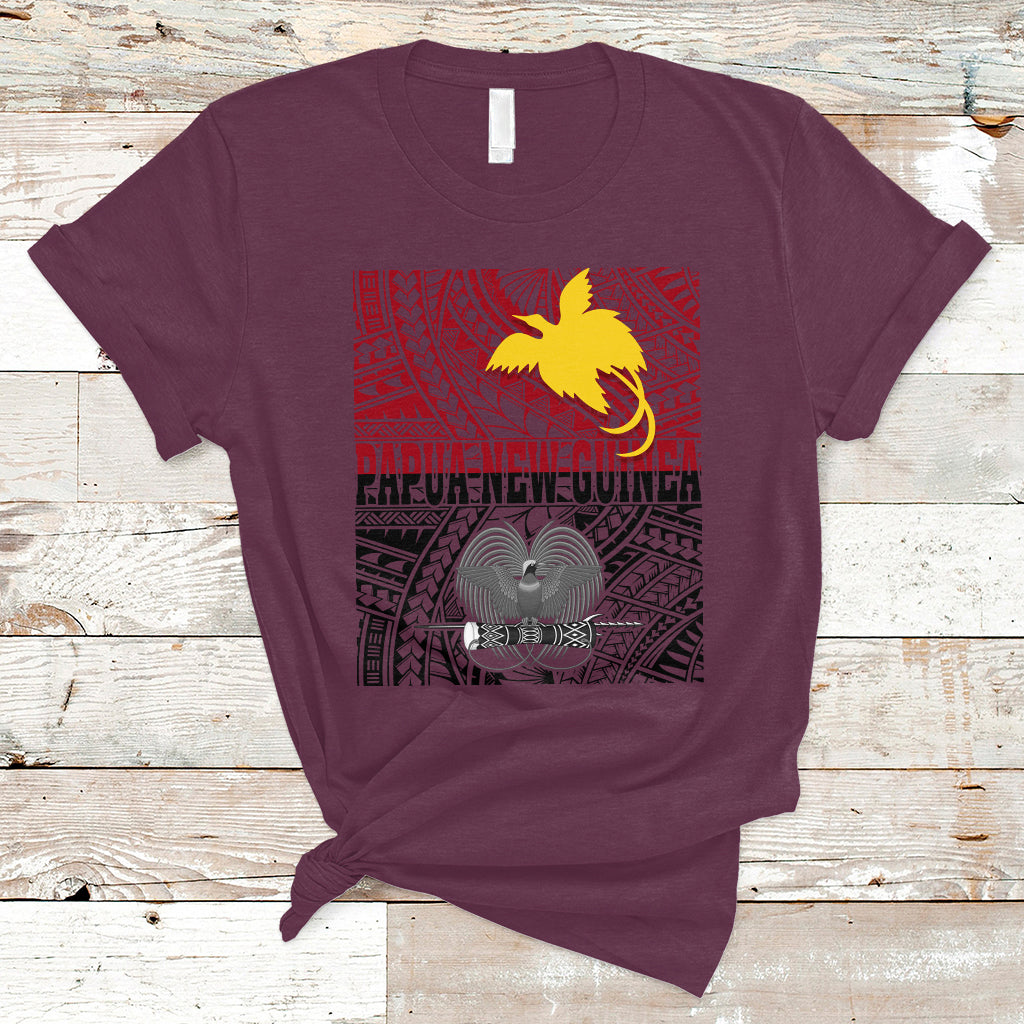 Papua New Guinea T Shirt Bird-of-Paradise PNG Emblem - Wonder Print Shop