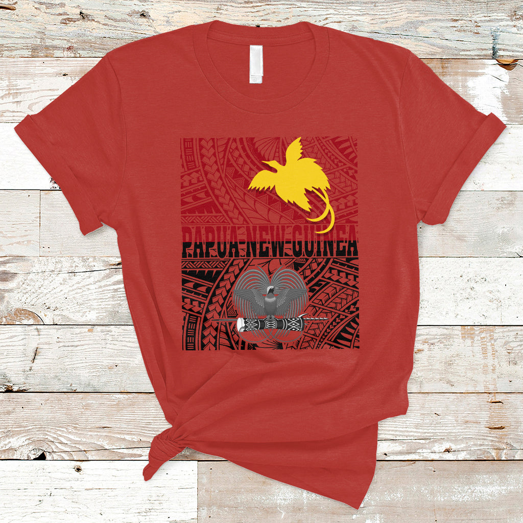 Papua New Guinea T Shirt Bird-of-Paradise PNG Emblem - Wonder Print Shop