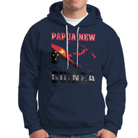 Papua New Guinea Hoodie PNG Map Mix Flag Color - Wonder Print Shop