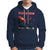 Papua New Guinea Hoodie PNG Map Mix Flag Color - Wonder Print Shop