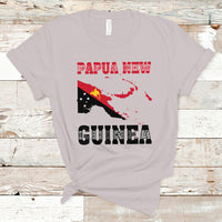 Papua New Guinea T Shirt PNG Map Mix Flag Color - Wonder Print Shop