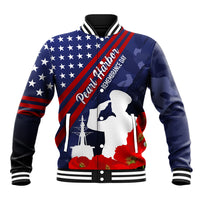 Pearl Harbor Remembrance Day Baseball Jacket Poppy Mix Style LT7 - Wonder Print Shop