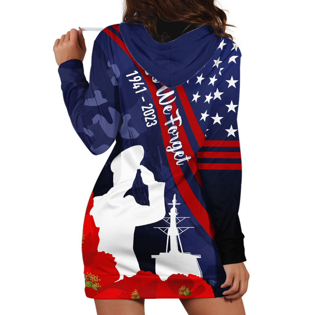 Pearl Harbor Remembrance Day Hoodie Dress Poppy Mix Style - Wonder Print Shop