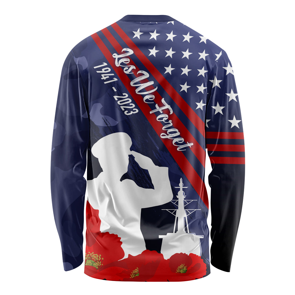 Pearl Harbor Remembrance Day Long Sleeve Shirt Poppy Mix Style - Wonder Print Shop