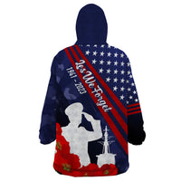 Pearl Harbor Remembrance Day Wearable Blanket Hoodie Poppy Mix Style - Wonder Print Shop