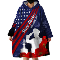 Pearl Harbor Remembrance Day Wearable Blanket Hoodie Poppy Mix Style - Wonder Print Shop