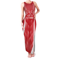 Wales Rugby Personalised Family Matching Tank Maxi Dress and Hawaiian Shirt Heraldic Dragon Basic Red - Wonder Print Shop