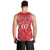 Wales Rugby Personalised Men Tank Top Heraldic Dragon Basic Red - Wonder Print Shop