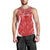 Wales Rugby Personalised Men Tank Top Heraldic Dragon Basic Red - Wonder Print Shop