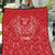 Wales Rugby Personalised Quilt Heraldic Dragon Basic Red - Wonder Print Shop