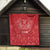 Wales Rugby Personalised Quilt Heraldic Dragon Basic Red - Wonder Print Shop