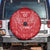 Wales Rugby Personalised Spare Tire Cover Heraldic Dragon Basic Red - Wonder Print Shop