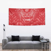 Wales Rugby Personalised Tapestry Heraldic Dragon Basic Red - Wonder Print Shop