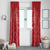 Wales Rugby Personalised Window Curtain Heraldic Dragon Basic Red - Wonder Print Shop