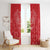 Wales Rugby Personalised Window Curtain Heraldic Dragon Basic Red - Wonder Print Shop