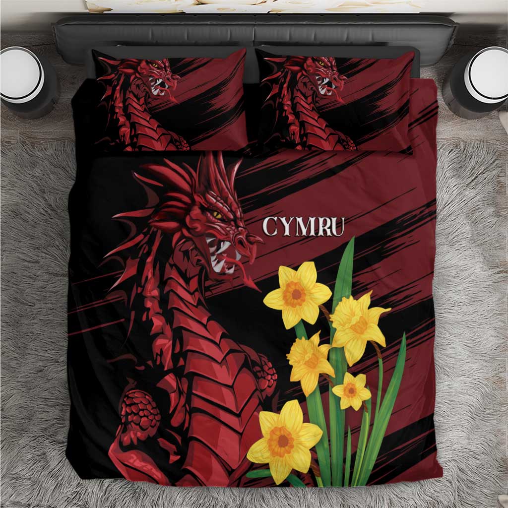 Wales Cymru Am Byth Bedding Set Dragon & Daffodil