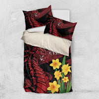 Wales Cymru Am Byth Bedding Set Dragon & Daffodil